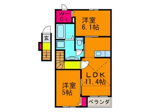 メゾンルミエールの物件間取画像